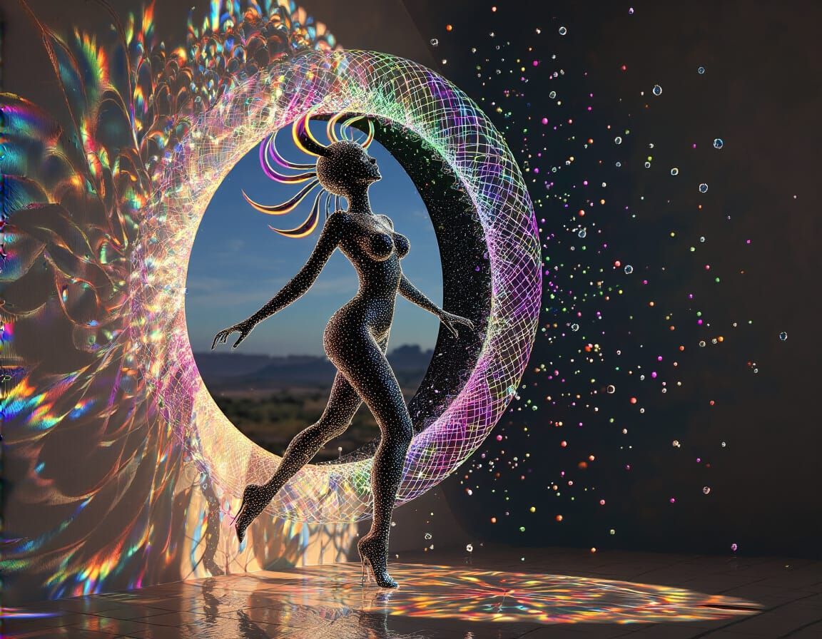 aetherpunk whirlingtons 3D infinite curved space only chromo...