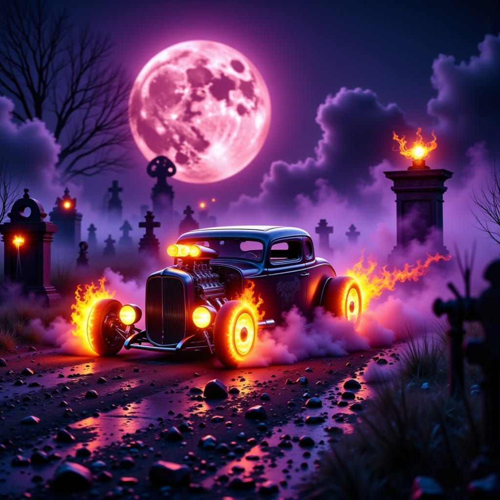Ghost Racers in Cursed Graveyard