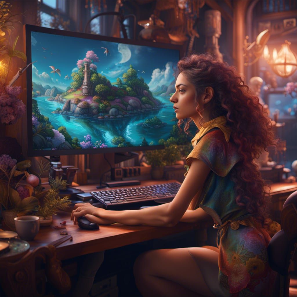 Daydreaming Women: Fantasy Concept Art in Deep Color