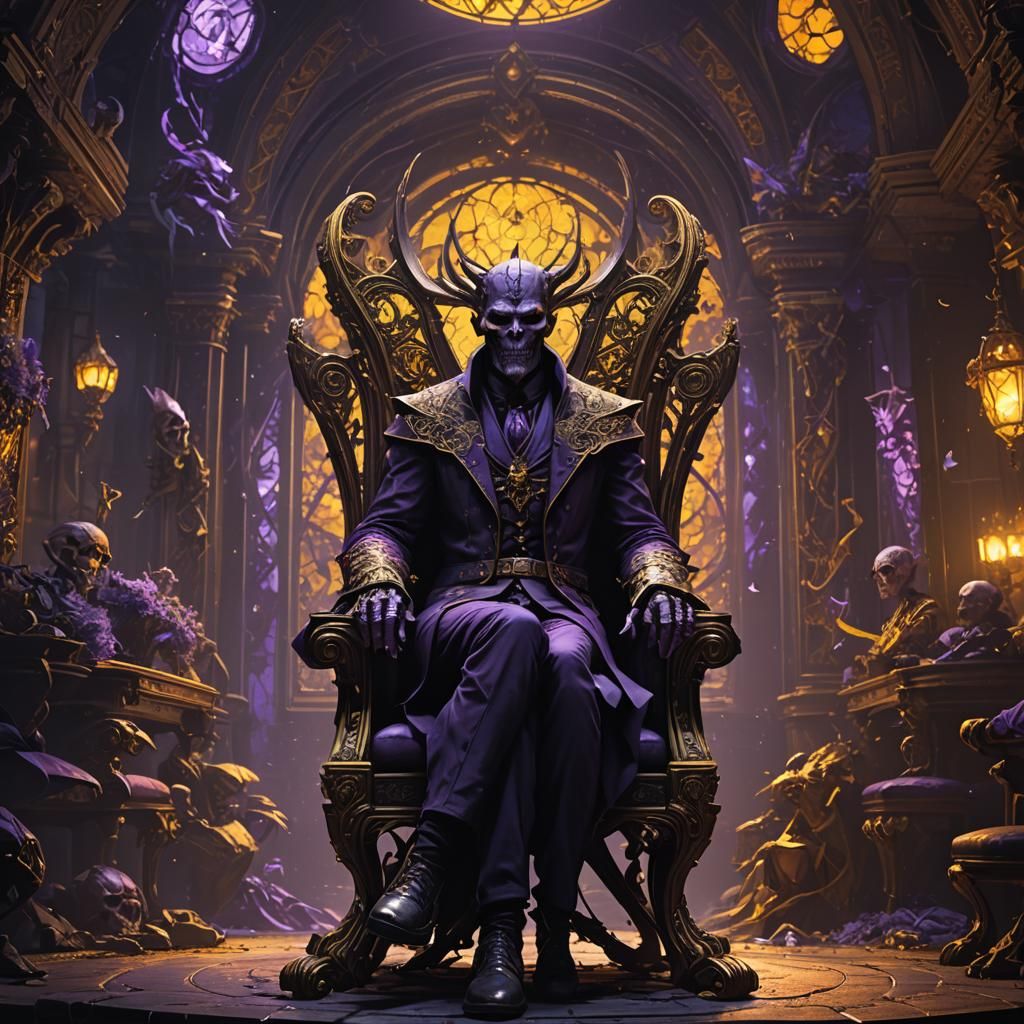 Evil King in Dark Fantasy Style