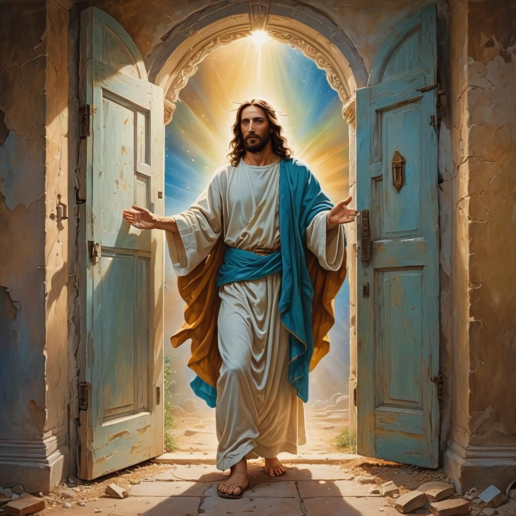 Jesus Opens Door to Magical Futuristic World