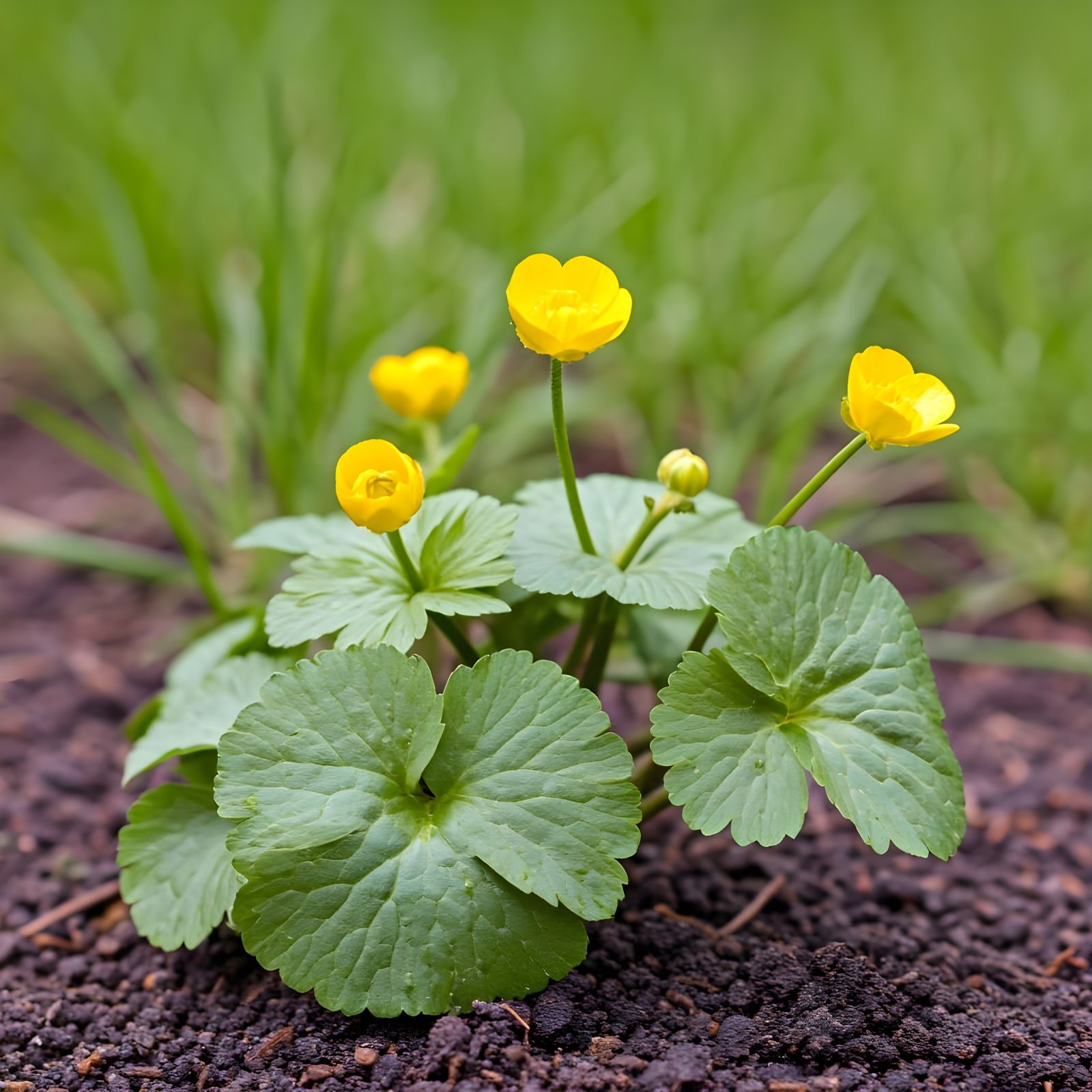 Stunning Photorealistic Botanical Illustration of Creeping B...