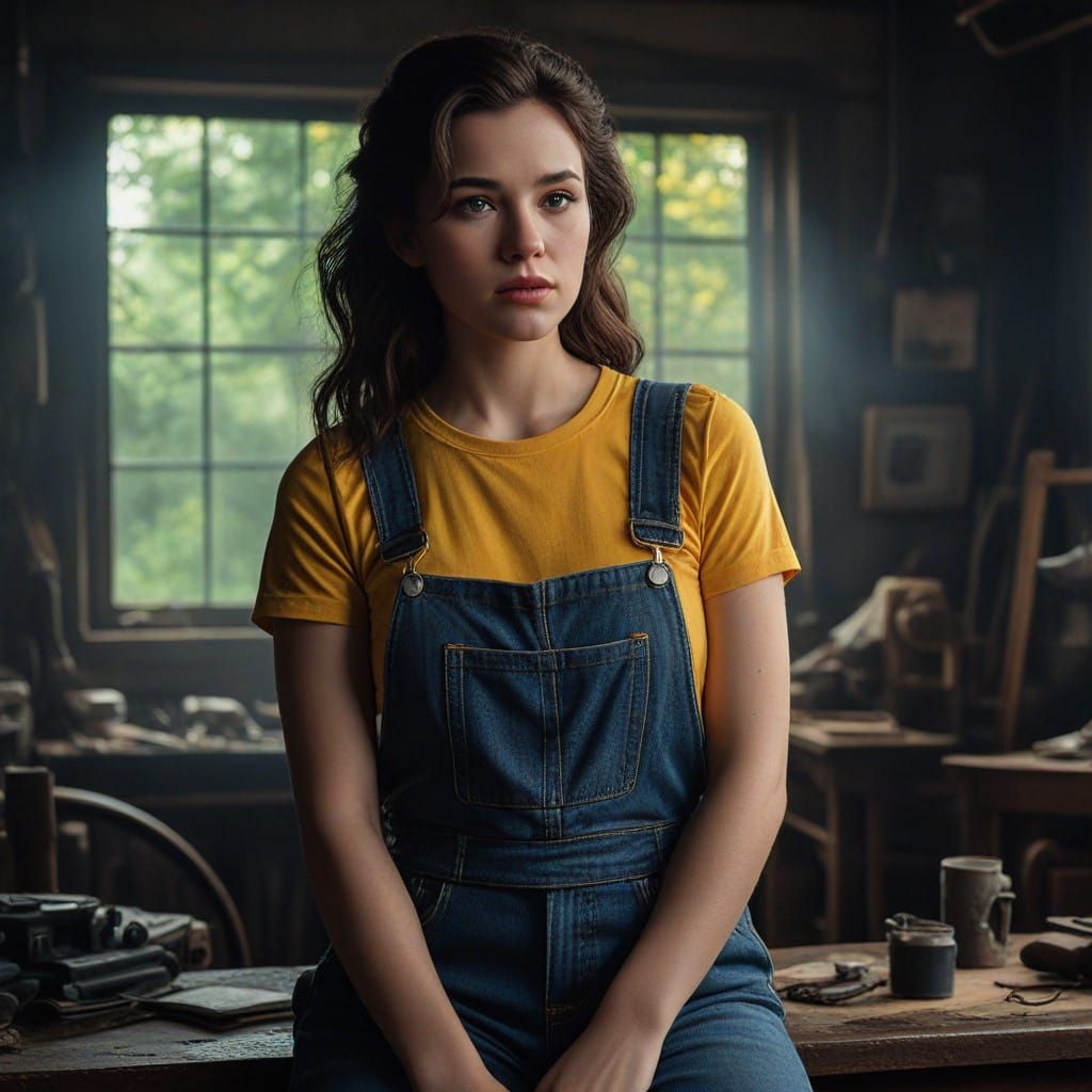 90s-Inspired Princess Belle in Hyperrealistic Digital Art