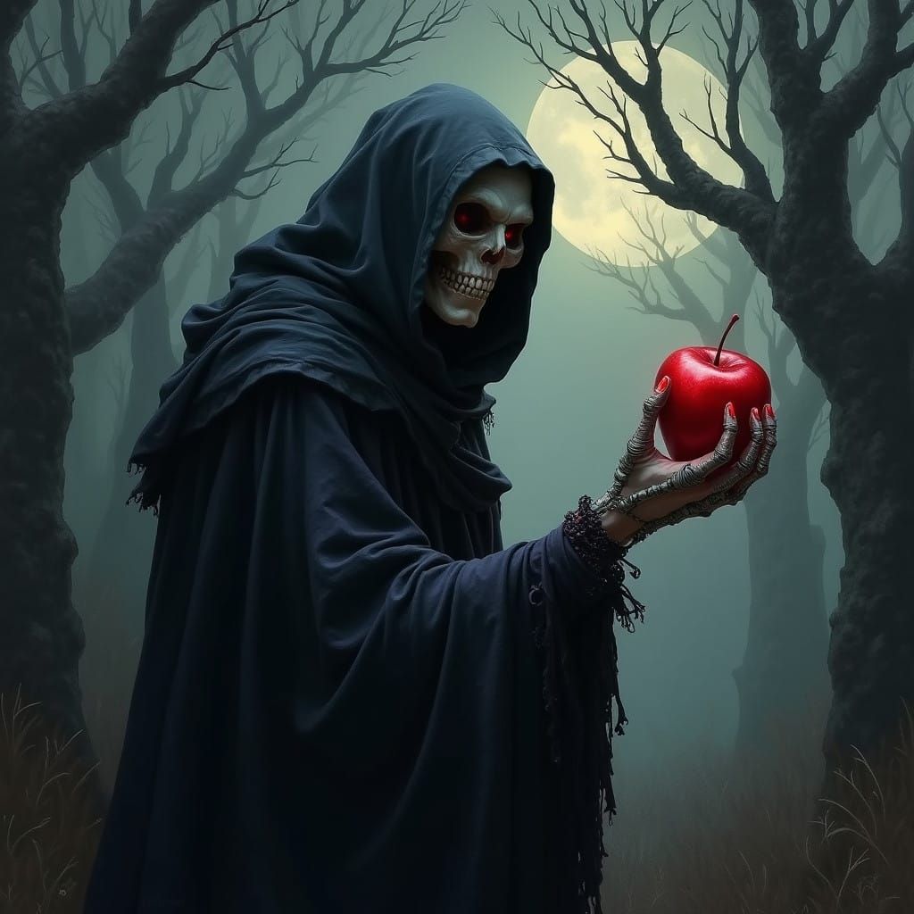 Dark Fantasy Queen in Haunting Twilight Realm