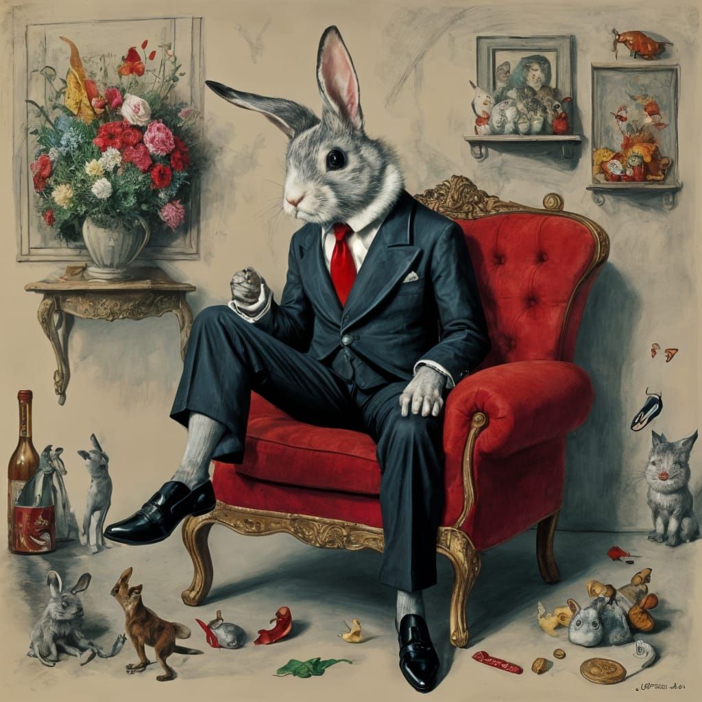 Rabbit's Nightly Heist in a Surreal Kingdom