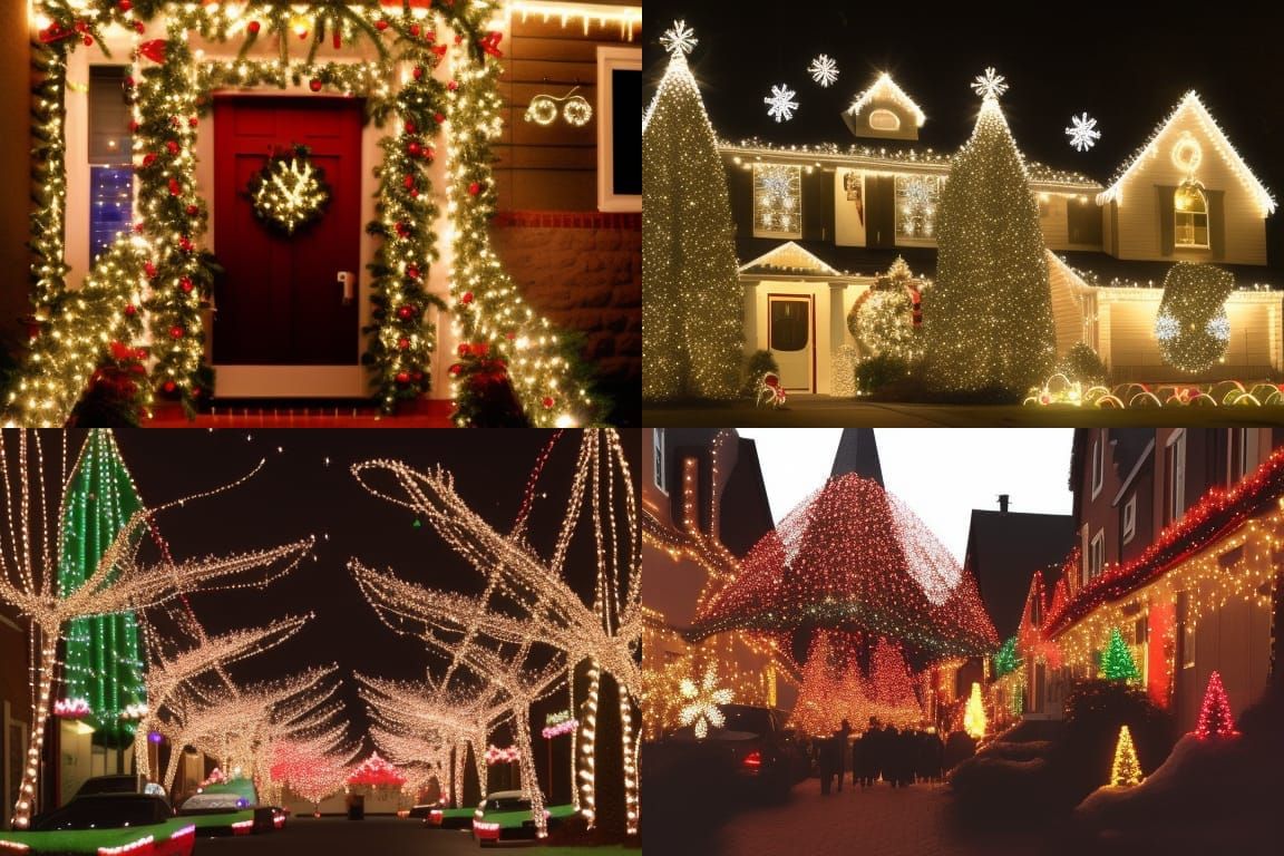 Festive Christmas Lights Holiday Glow