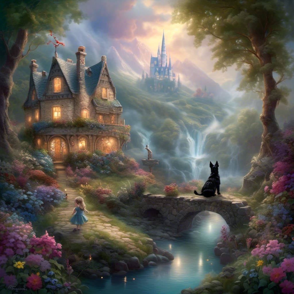 Fairy Birthday Cake with Scottie Dog