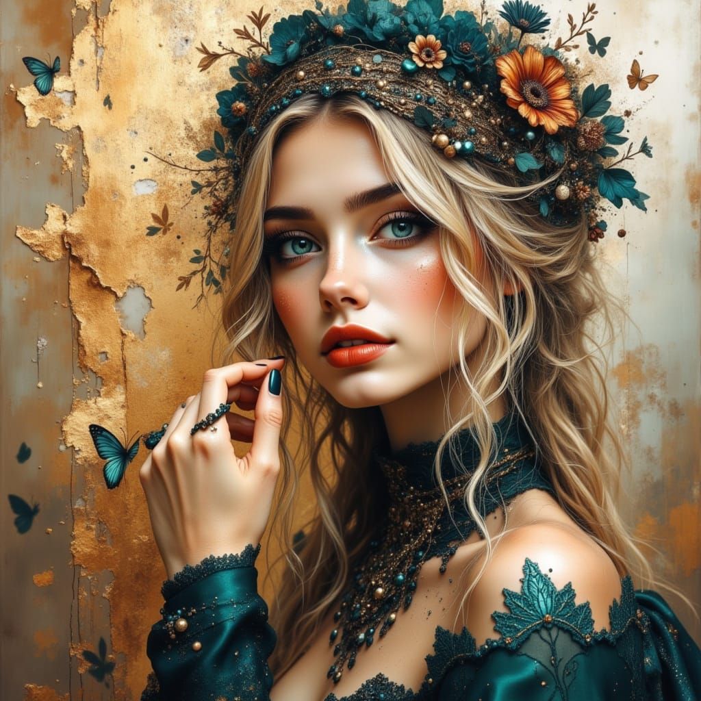 AI Generated Portrait of a Beautiful Woman