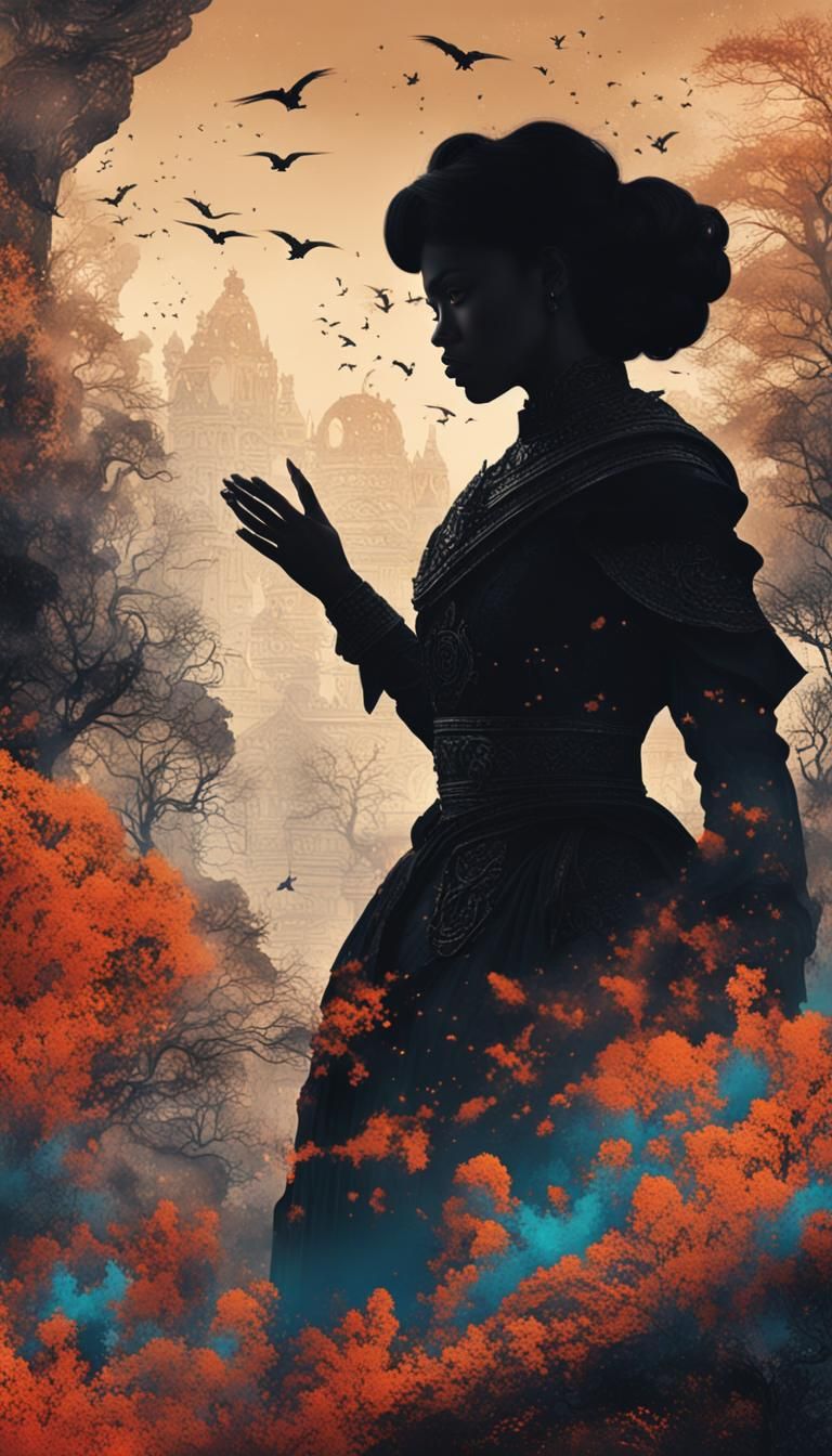 Inspiring Powerful Women Silhouettes in Detailed Matte Paint...