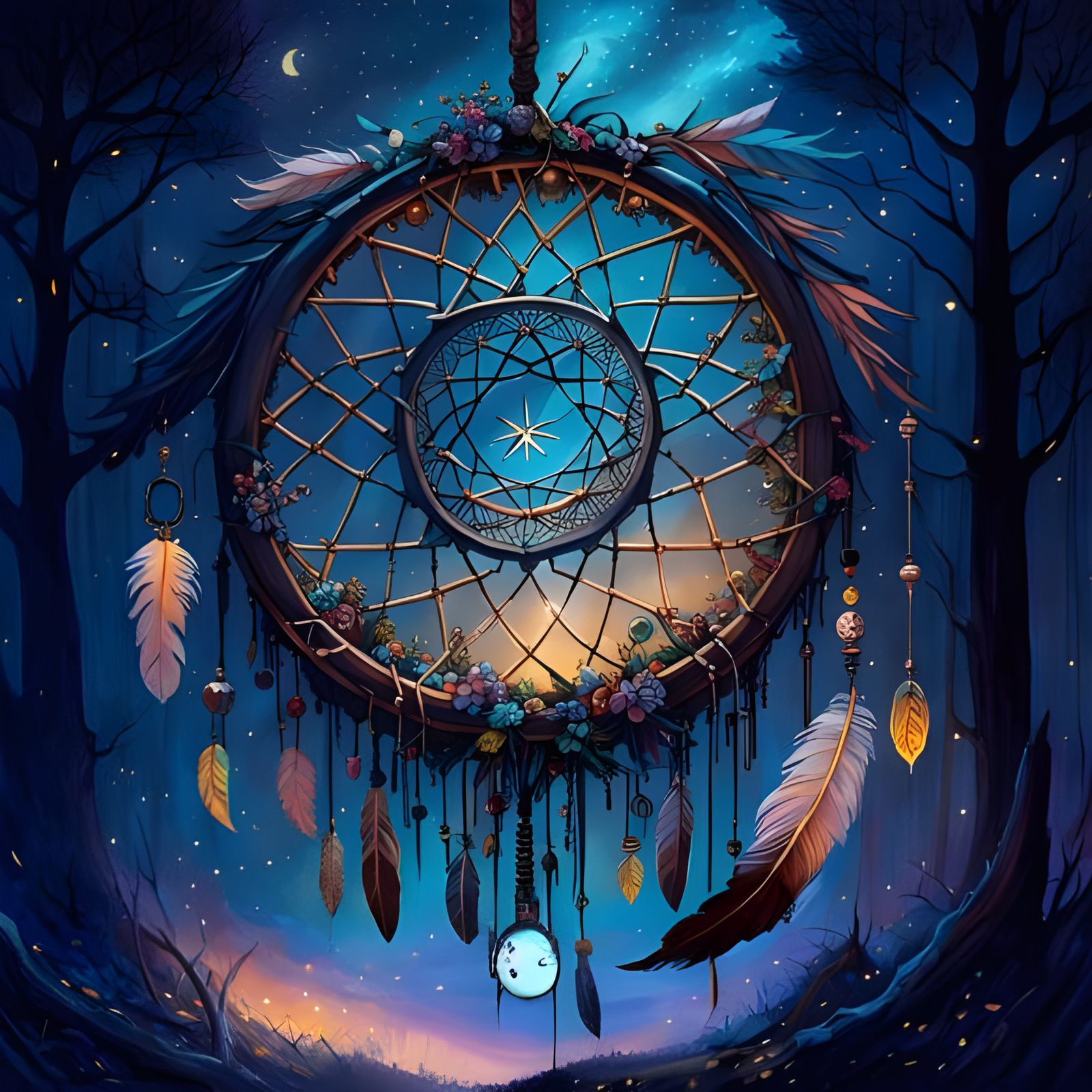 Galactic Dreamcatcher: A Whimsical Maximalist Masterpiece