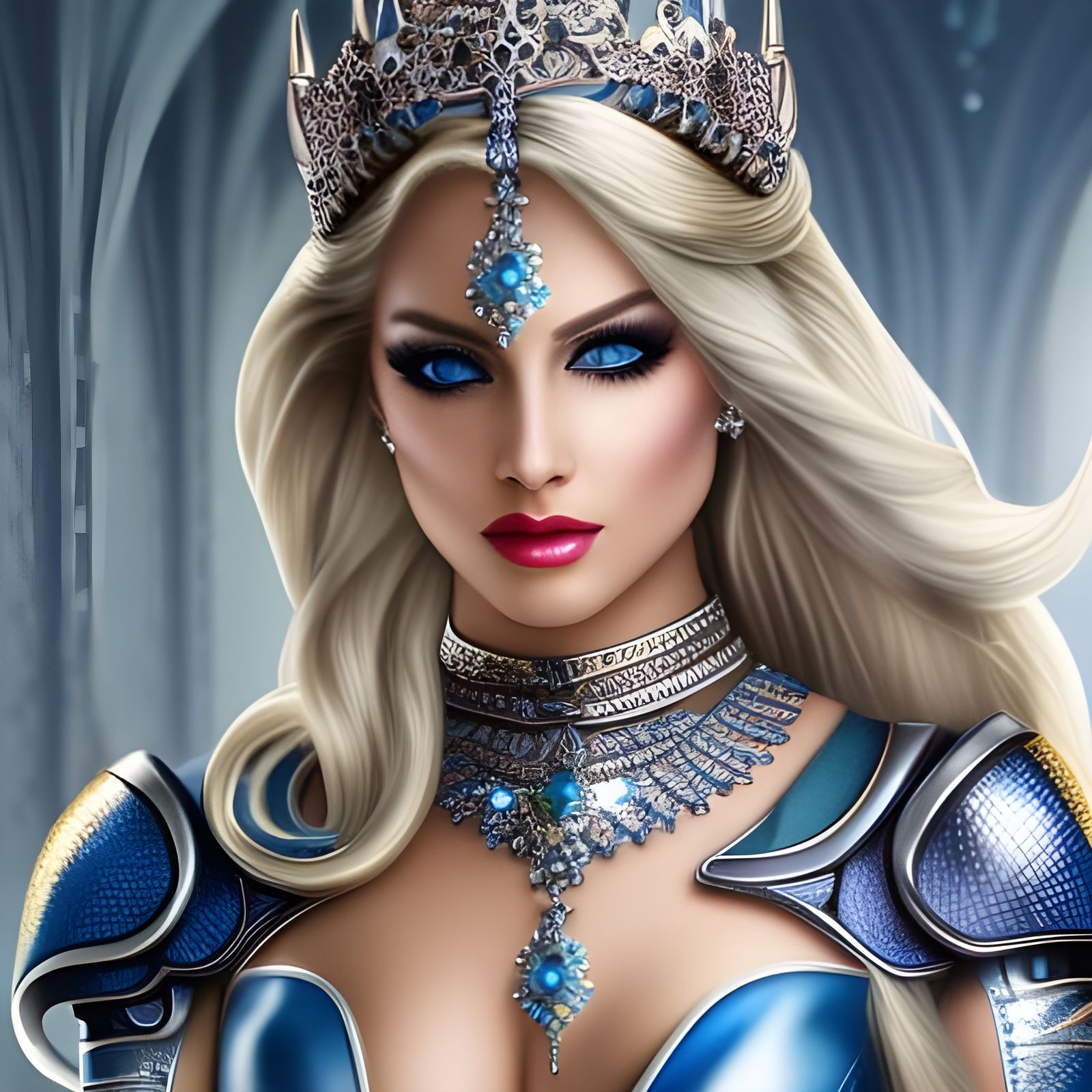 Futuristic Princess with Mesmerizing Beauty