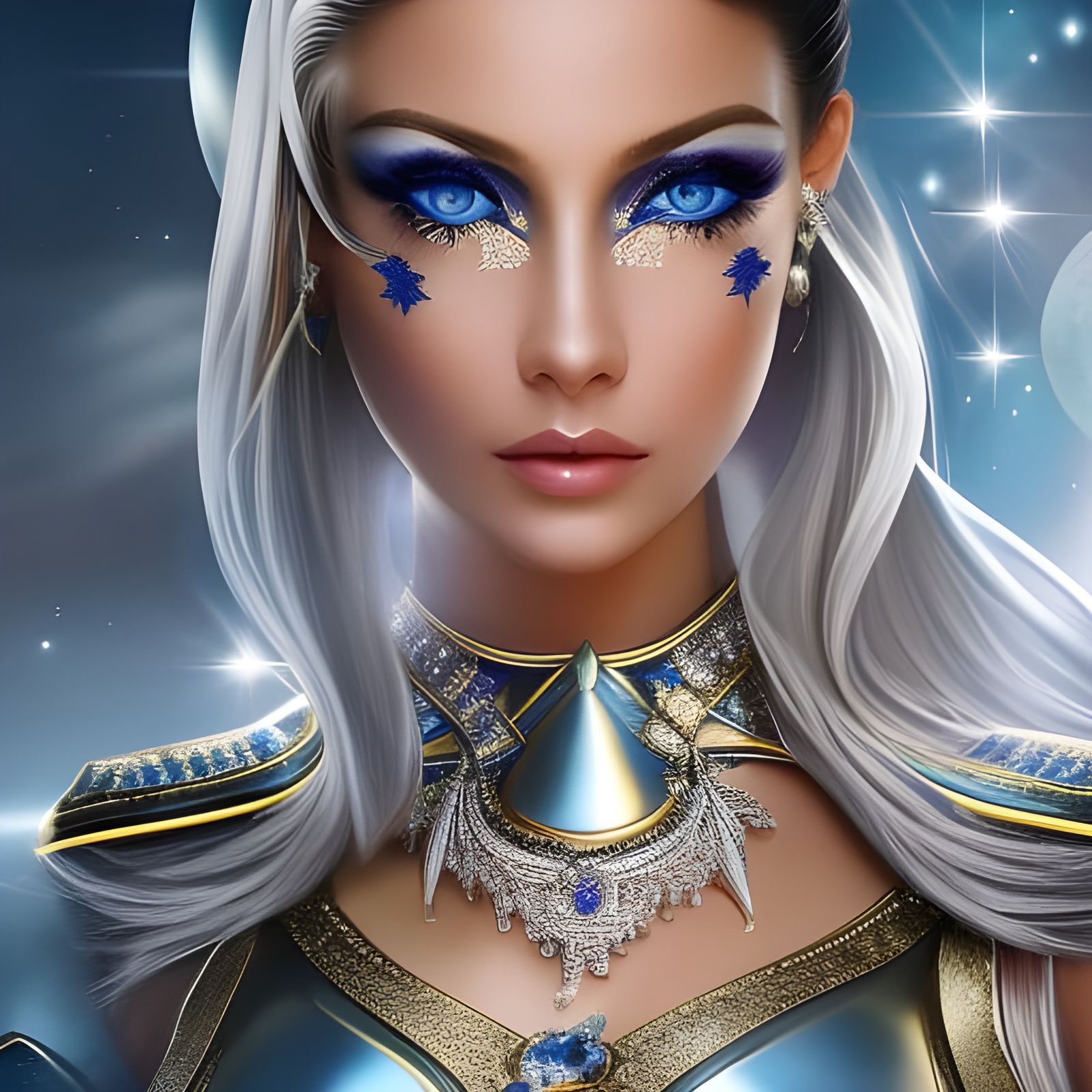 Futuristic Princess with Mesmerizing Beauty