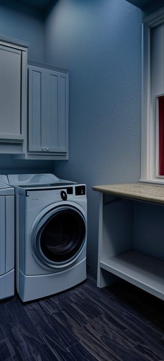 AI Generated Image of a Laundry Room