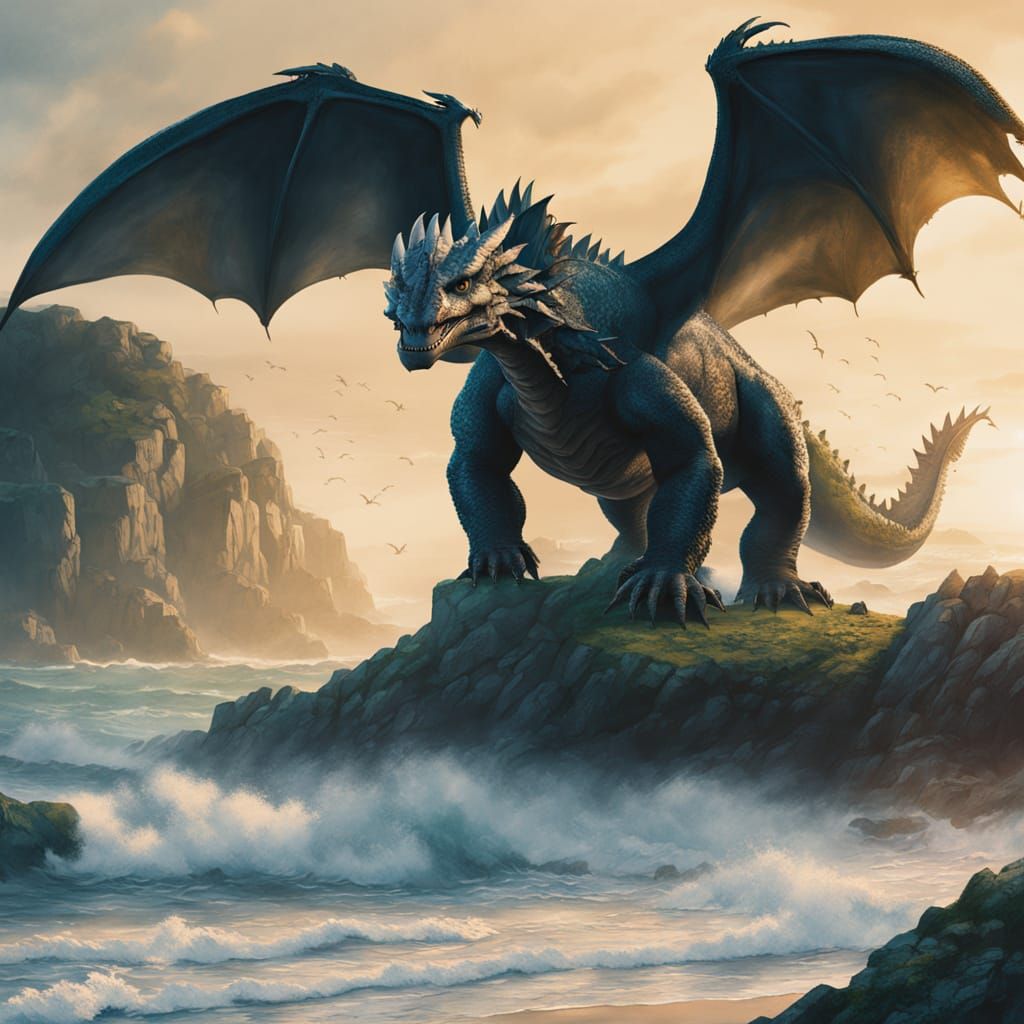 Dragon Rider's Coastal Bond: A Cinematic Friendship