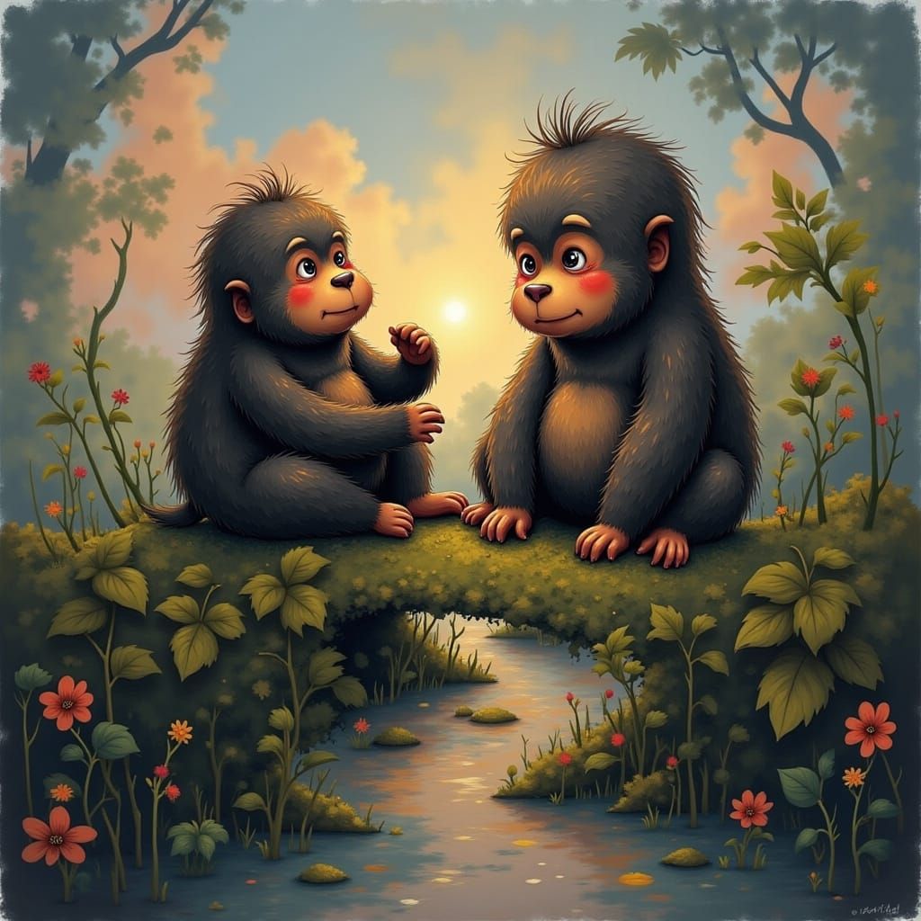 no i said cute gorillas