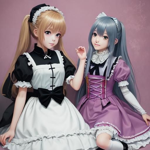 Sissy Maid Meets Master in Anime Style