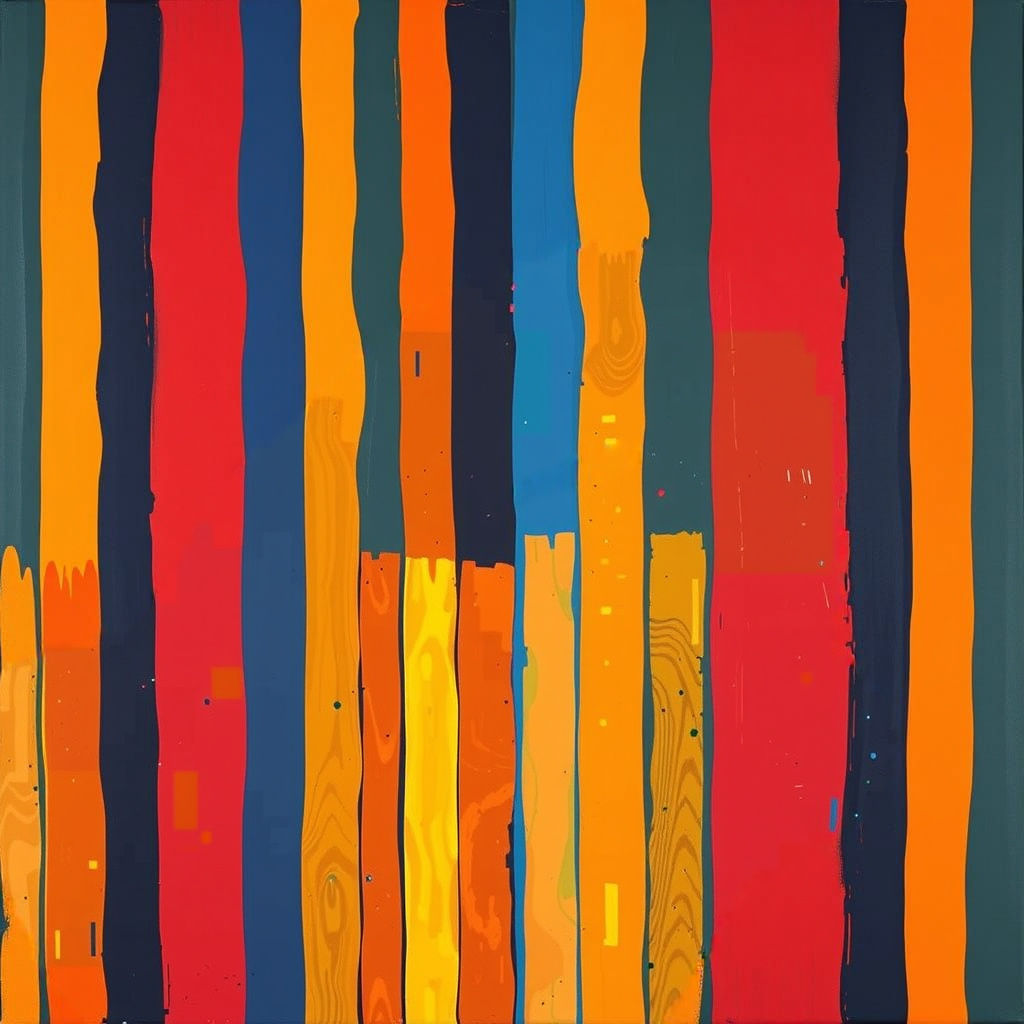 Bold Geometric Stripes in Vibrant Hues