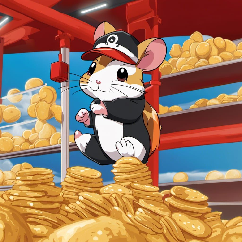 Hamster Ninja Infiltrates Potato Chip Factory
