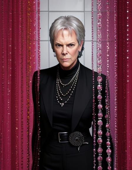 Glamorous Hollywood Mashup with Beaded Curtain