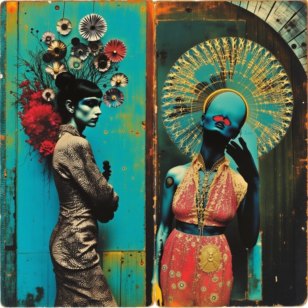 Art Gallery: Hippie People in Surreal Photorealistic Style