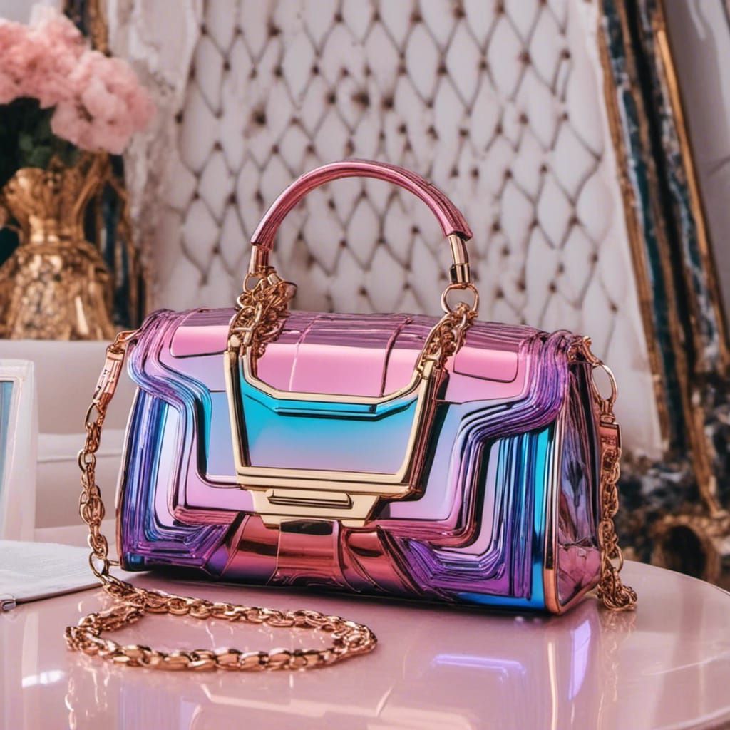 Cyberpunk Designer Purse in Modern Dwelling