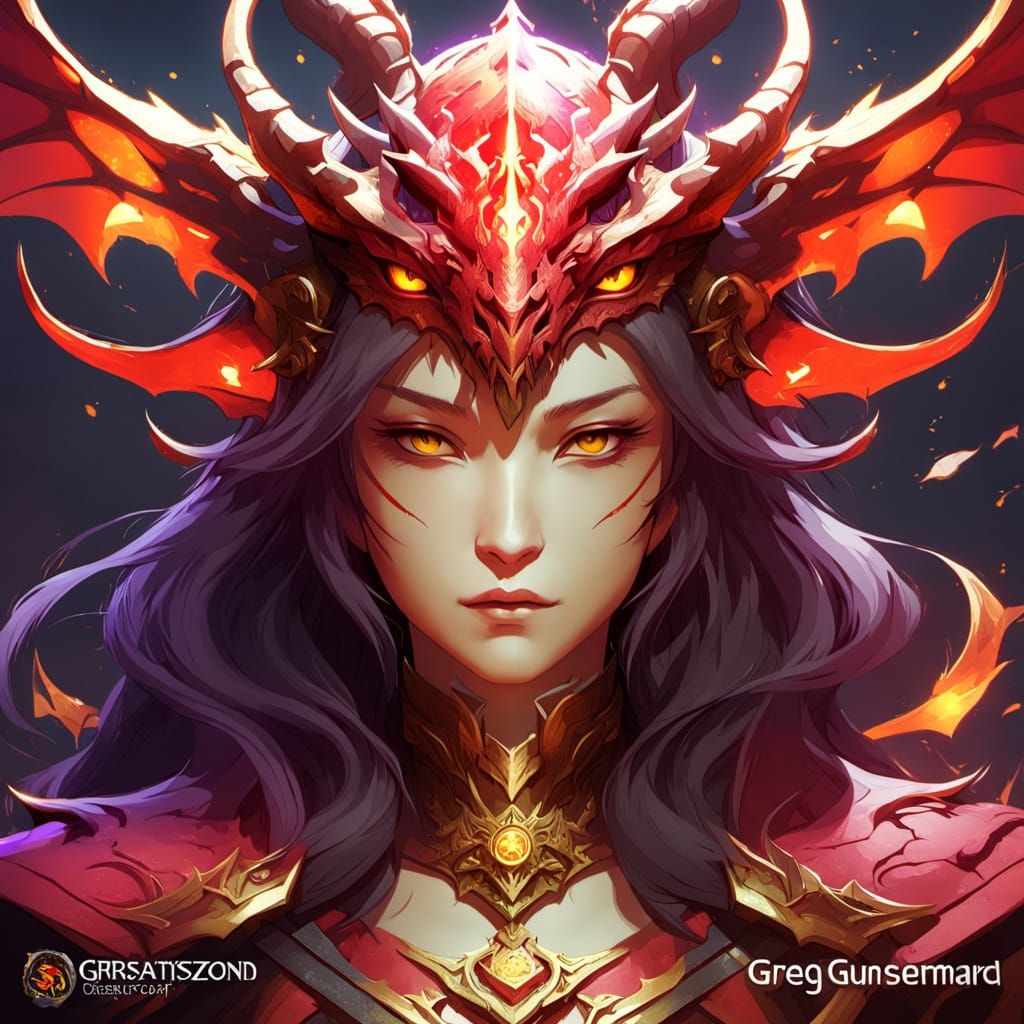 Dragon's Grief: Dark Fantasy Concept Art