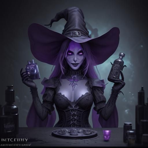 Fantastical Fentanyl Witch Alchemist's Necroalchemy Art
