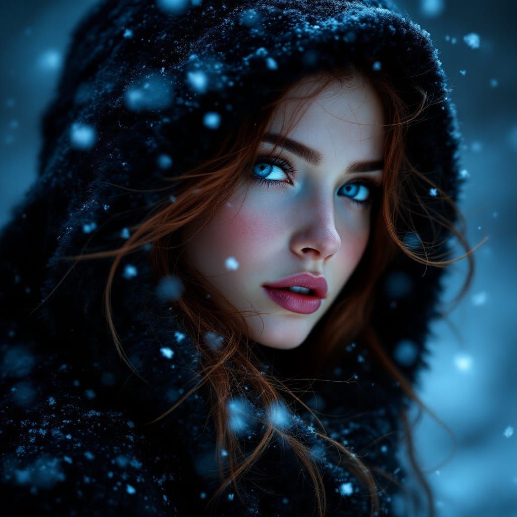 Frosty Goddess in a Snowstorm