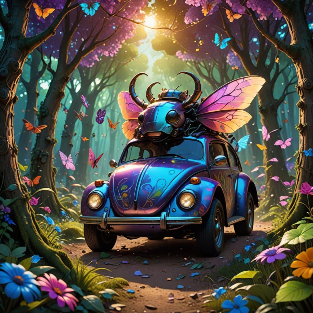 Fantasy Fae Jousting Tournament in a Sun-Drenched Forest Mea...