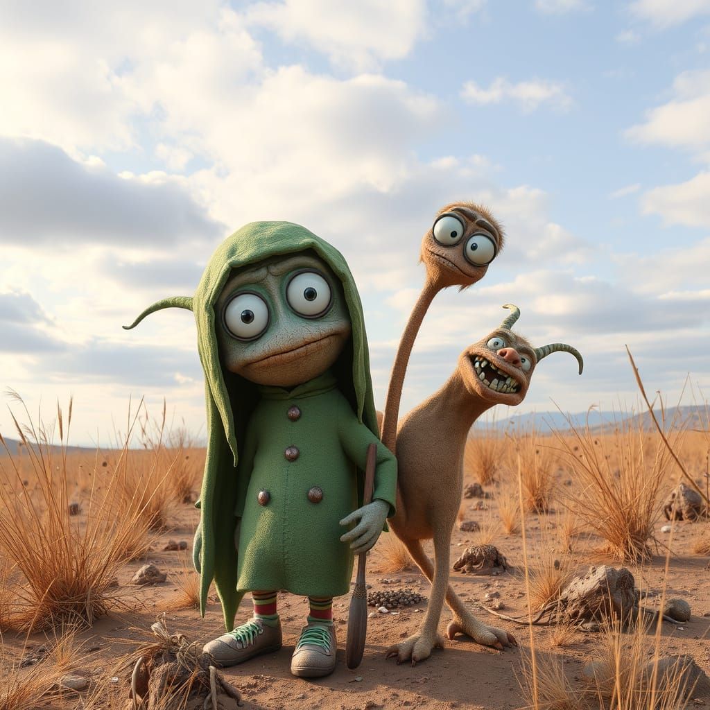 Abstract Concept of Weirdness Realized by AI