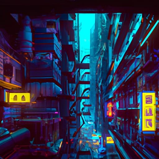 Dystopian Metropolis: Cyberpunk Steampunk Cityscape in 8K