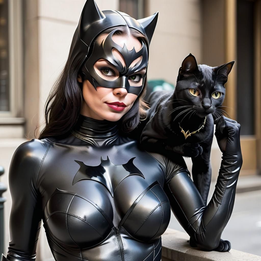 Childfree Cat Woman Portrait
