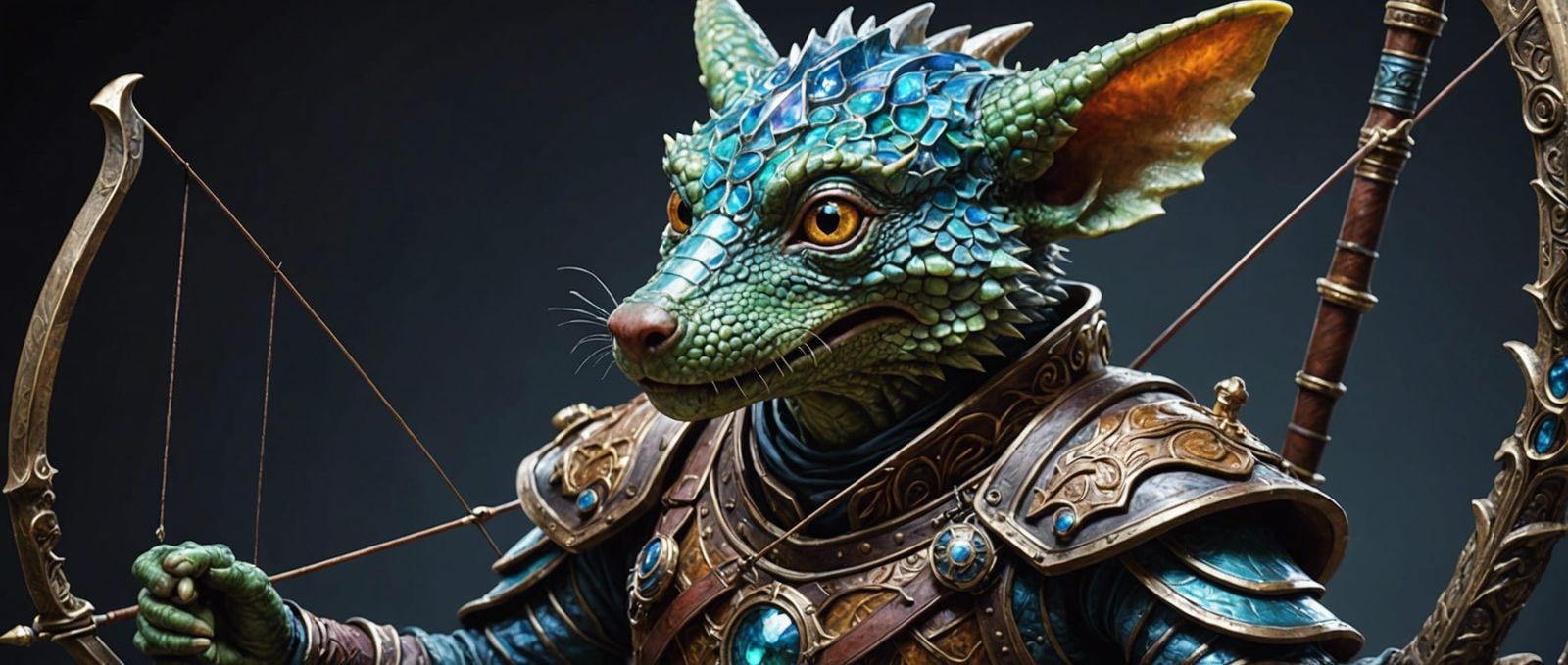 Insane Kobold Archer in Photorealistic Style