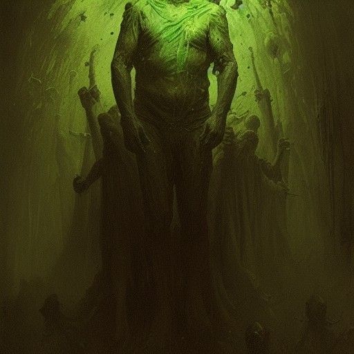 Green Slime Monster from Hellish Depths