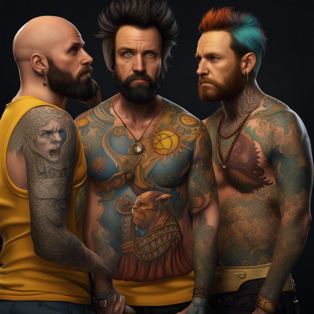 Tattooed and Pierced: It's Always Sunny Cast