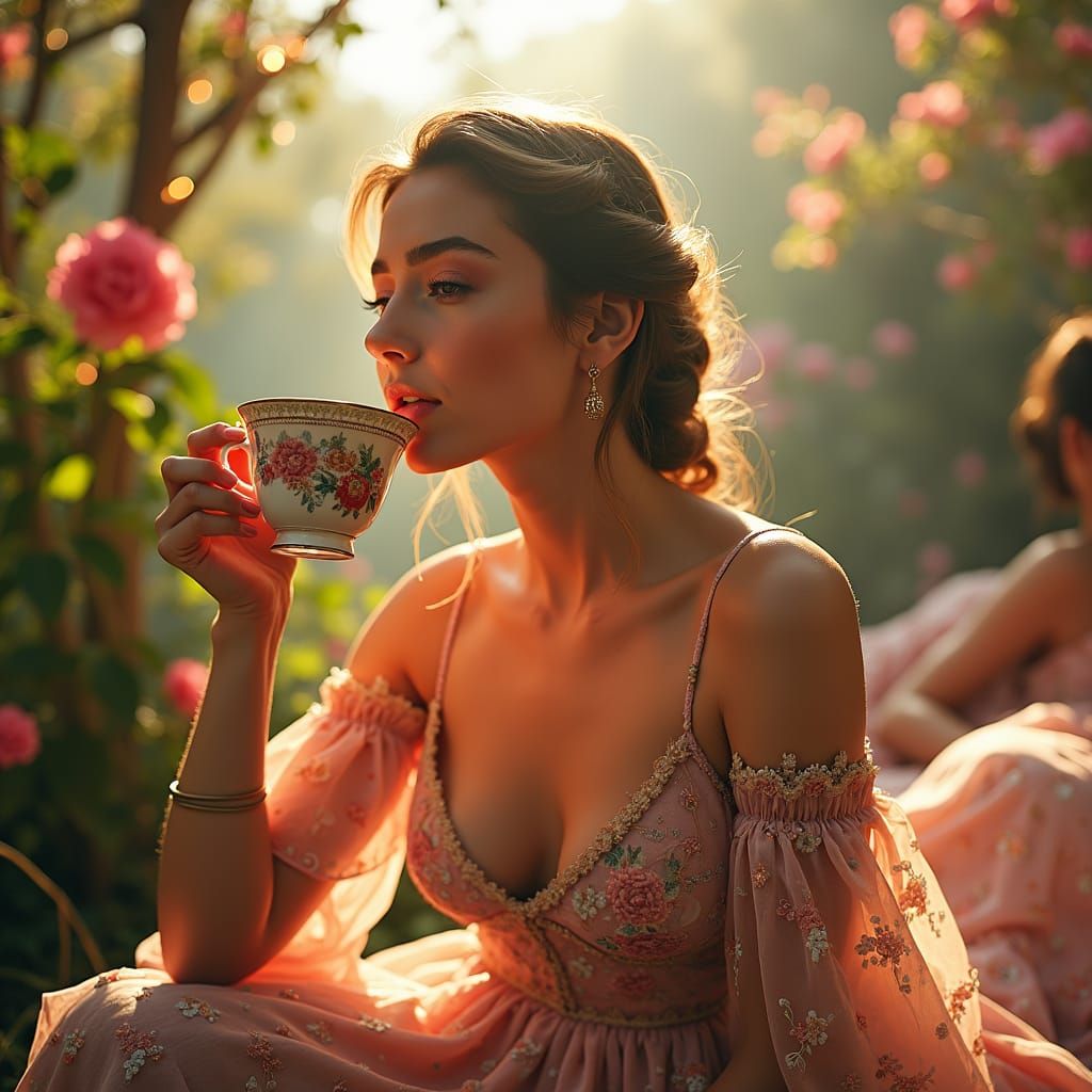 Whimsical High Tea Rave in English Garden