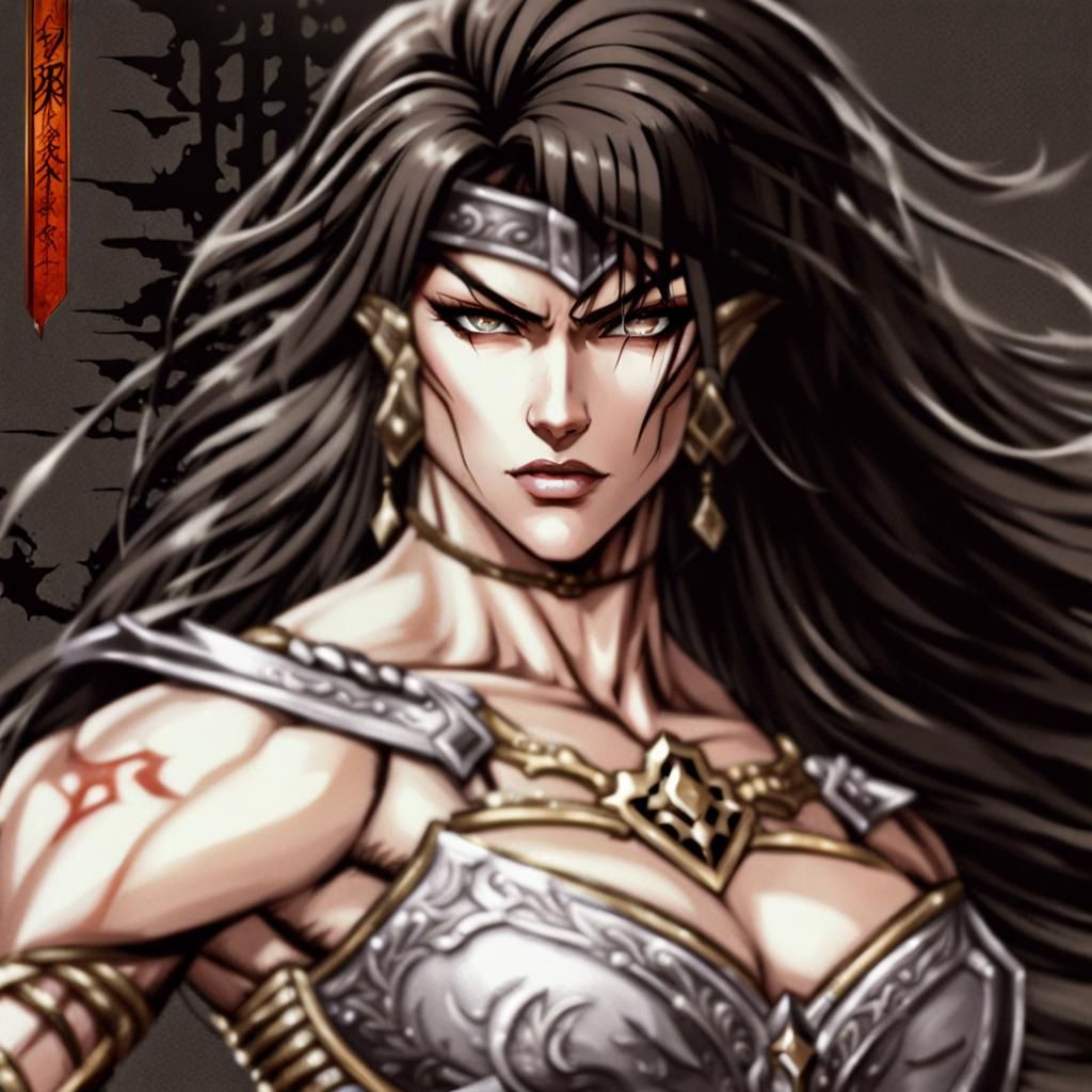 Female Warrior Goddess in Castlevania Style