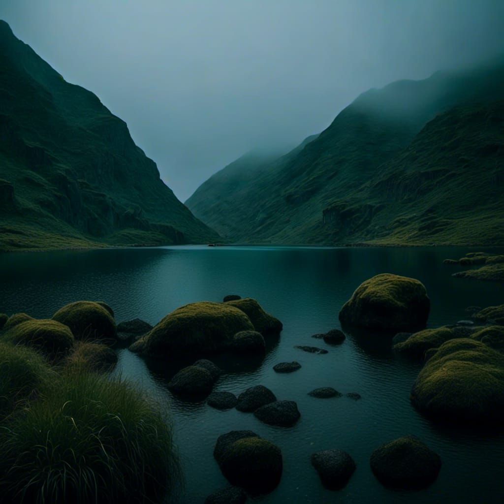 Abstract Shadow Figure Generated with LoRA Model