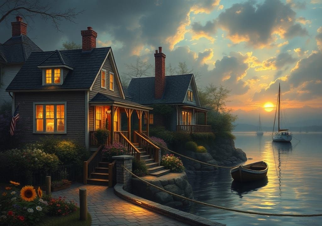 Hyperrealistic Sailor in Pointillist Style