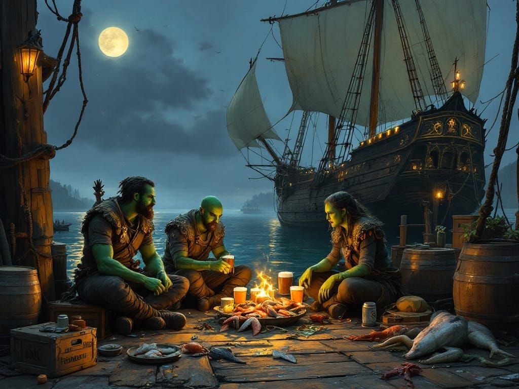 Half-orcs and goblins of the Mekrong docks 2