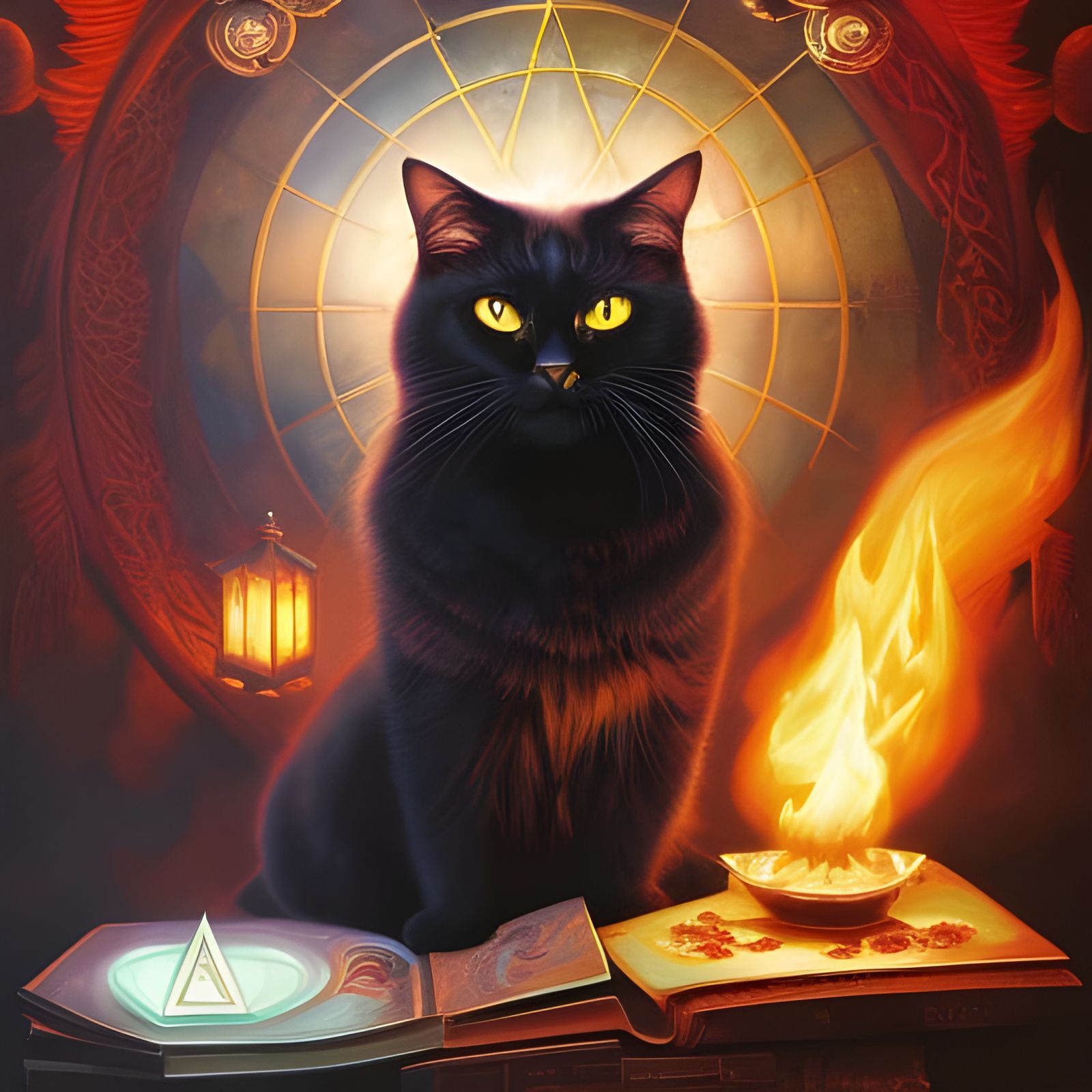 Black Wizard Cat's Gothic Séance