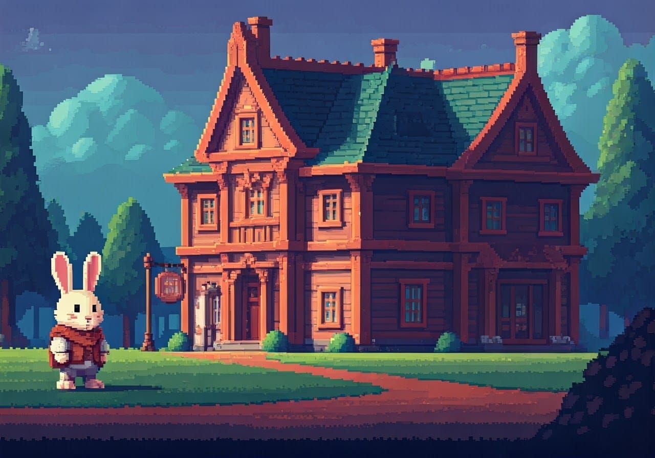 Pixel Art Rabbit at Adventurers' Inn