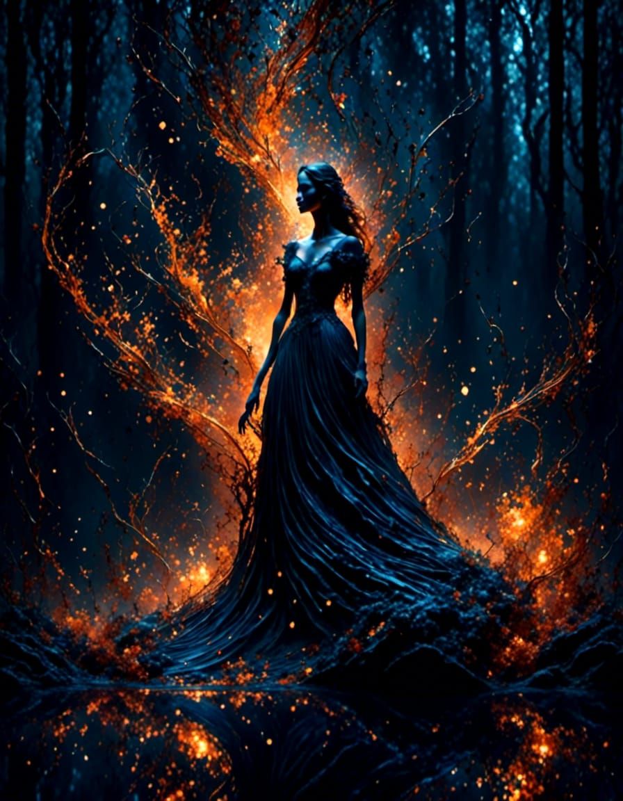 Dramatic Portal to Another Dimension at Night