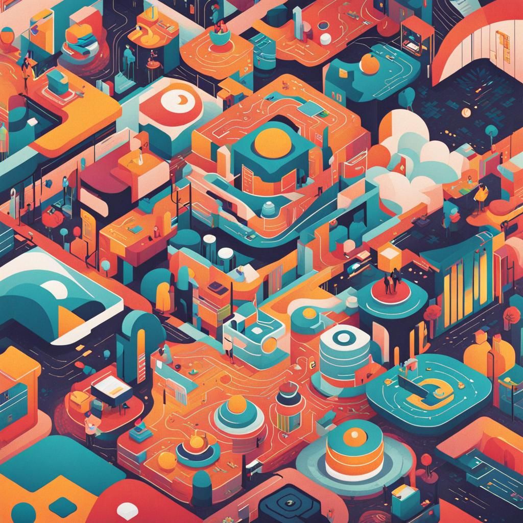 Imaginative Puzzle Designs in Creative Illustrations
