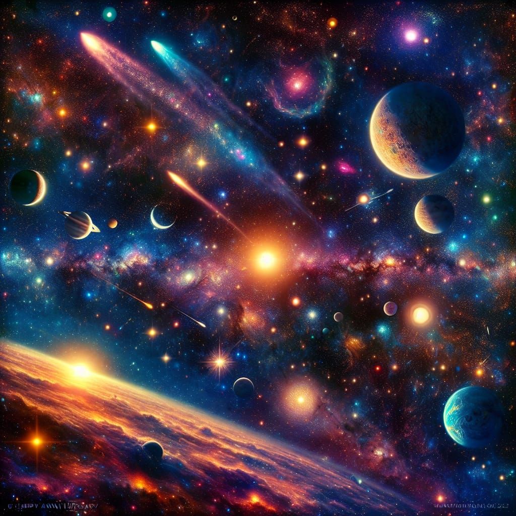 Cosmic Anniversary: Stars and Planets Spell Celebration