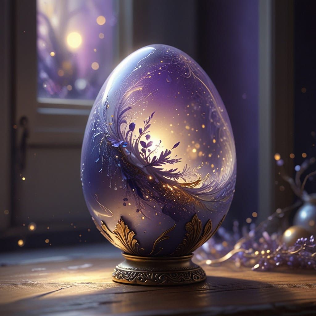 **Das leuchtende Geheimnis des magischen Eies – Ein mystisch...
