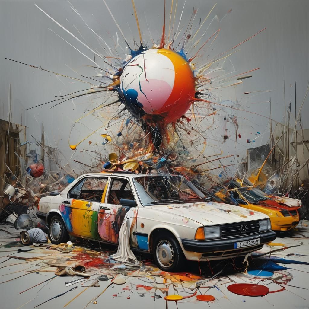 Hyperreal Painting: Chaos Reigns in Dada Style