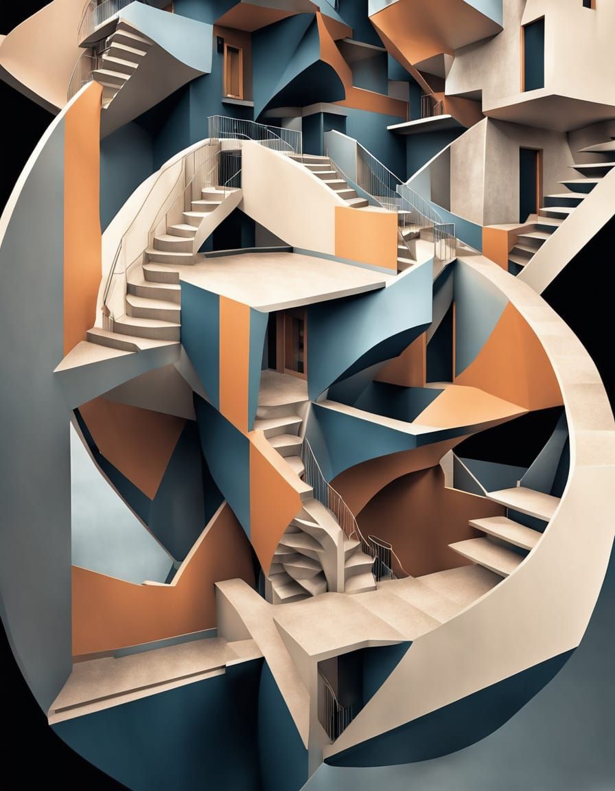 Surreal Architecture in 3D HDR Style