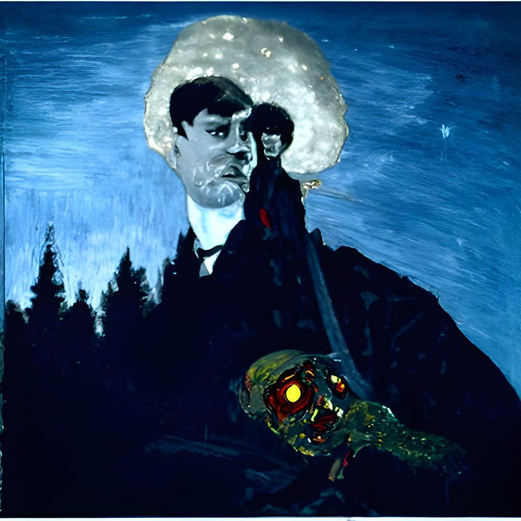 Impressionistic Horror: Night of the Comet Painting