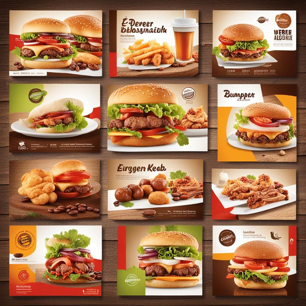 Promotional Brochure Featuring Turkish Food and Treats